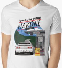 Hakone NISSAN Skyline R32 GTR Men's V-Neck T-Shirt