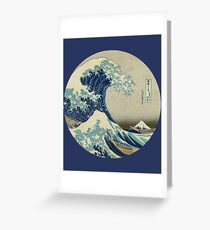 Große Welle vor Kanagawa-Kreis Grußkarte