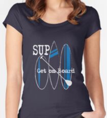 SUP - Get on Board Women's Fitted Scoop T-Shirt