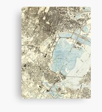 Vintage Map of Elizabeth NJ (1947) Metal Print