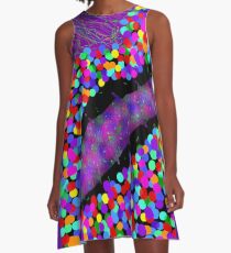Brainbow Lips A-Line Dress