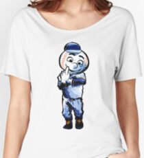 Mr. Met Middle Finger Women's Relaxed Fit T-Shirt