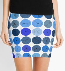 Blue Neuron Dots Mini Skirt