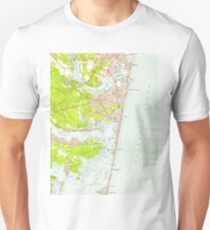 Vintage Map of Point Pleasant NJ (1953) Unisex T-Shirt