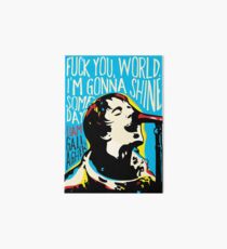 Liam Gallagher Quote Portrait Art Board