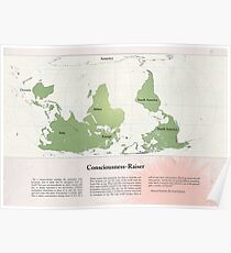 Consciousness-Raiser | South-Up Cartography Poster