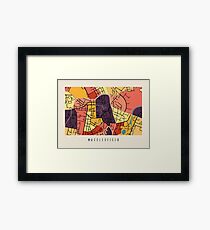 Map of Macclesfield Framed Print
