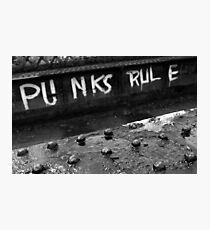 Punks Rule Photographic Print