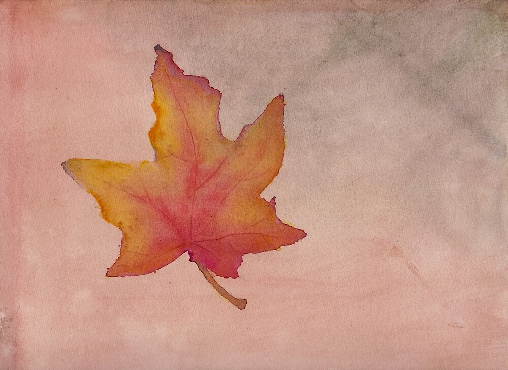 Maple Leaf in Autumn by Linda Ursin