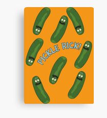 much pickle rick Canvas Print