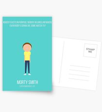Minimalist Morty Smith Postcards