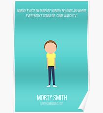Minimalist Morty Smith Poster