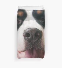 Nose of Burnese Mountain Dog Duvet Cover