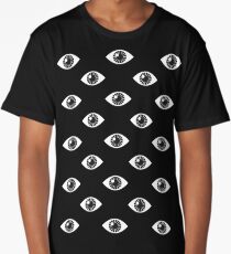 Eyes Wide Open - on Black Long T-Shirt