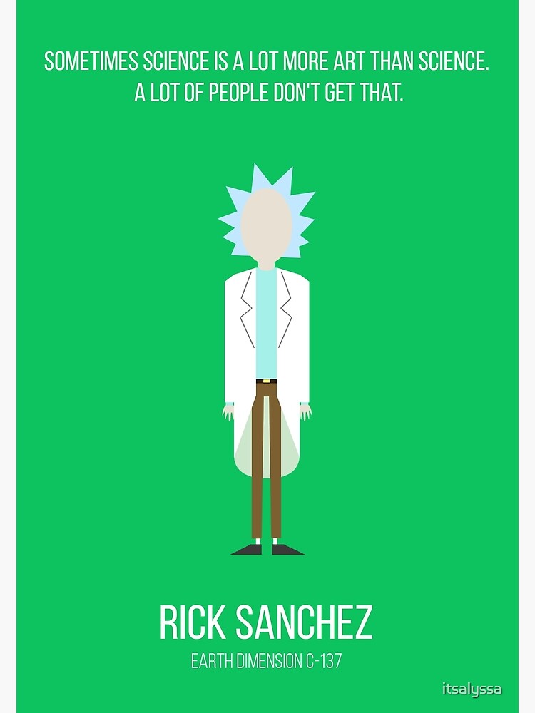 Minimalist Rick Sanchez by itsalyssa