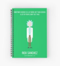 Minimalist Rick Sanchez Spiral Notebook