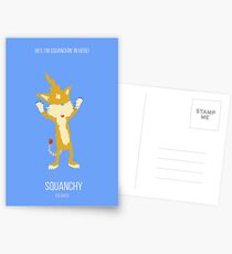 Minimalist Squanchy Postcards