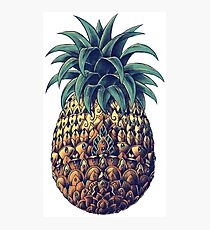 Ornate Pineapple (Color Version) Photographic Print