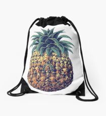 Kunstvolle Ananas (Farbversion) Turnbeutel