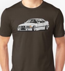 Stanced out E36 White Unisex T-Shirt