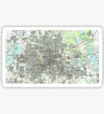Houston Texas Map (1992) Sticker