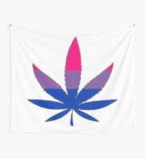 Weed - Bisexual Pride Flag Wall Tapestry