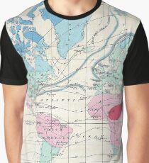 Vintage World Climate Map (1870) Graphic T-Shirt