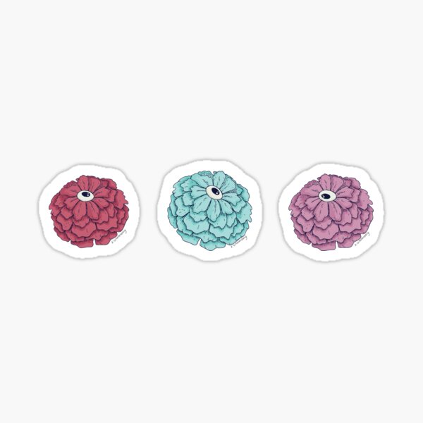 FlowerEye Sticker Sticker