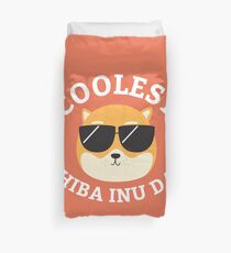 Coolest Shiba Inu Dad Duvet Cover