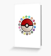 Pokemon Pokeball Greeting Card