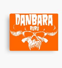 Danbara Ruru - Danzig - White Ink Canvas Print