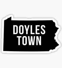 Doylestown, Pennsylvania Silhouette Sticker