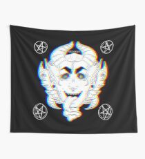 Satanic Versace Head Wall Tapestry
