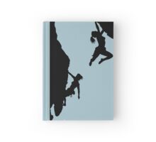 “women rock climbing” Hardcover Journals by mindgoop | Redbubble