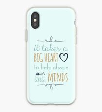 Vinilo o funda para iPhone Se necesita un gran corazón para ayudar a dar forma a las mentiras, cita del maestro