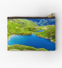 Lake and mountain (Capra Lake in Romania) Studio Pouch