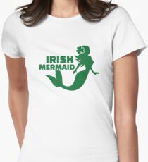 Irish mermaid Women's Fitted T-Shirt