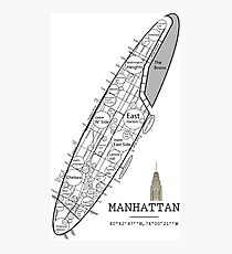 NYC, Manhattan neighborhoods 1 Photographic Print