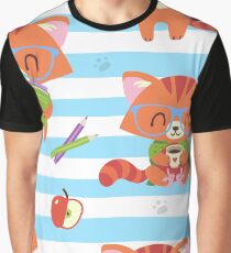 nerd cat Graphic T-Shirt