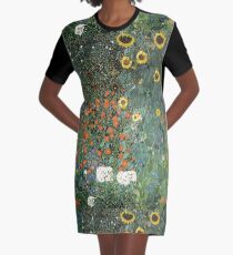 Gustav Klimt - The Sunflower Graphic T-Shirt Dress