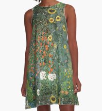 Gustav Klimt - The Sunflower A-Line Dress