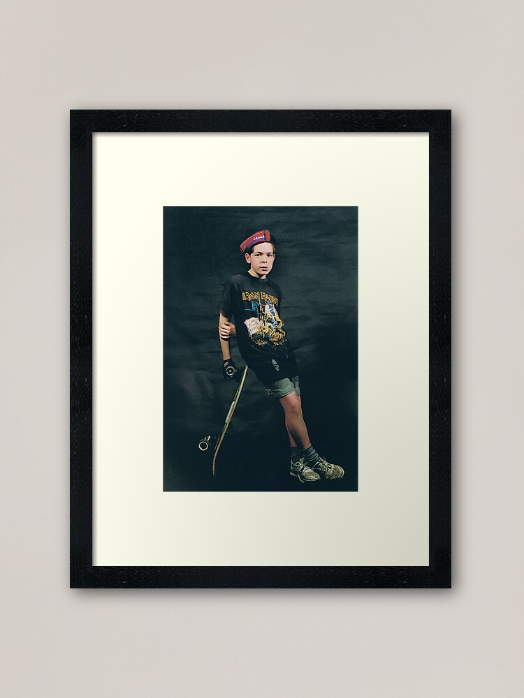 Alternate view of Barry and his Board 1991 Framed Art Print