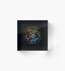 Rainbow Bubble Acrylic Block