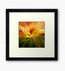Sunflowers Twirled Framed Print
