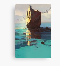 Lonely Rock Canvas Print