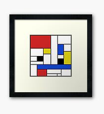 Mondrian Lines Framed Print