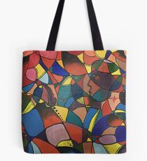 Lost in Colourful Abstract Tote Bag