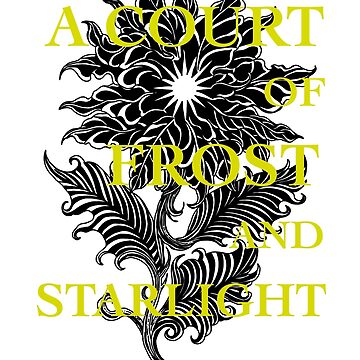 ACOTAR Book 4 Cover with title - A Court Of Frost and Starlight | iPad Case  & Skin