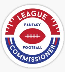 Fantasy Football League Commissioner Sticker