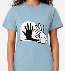Rabbit Hand Shadow Puppet Classic T-Shirt